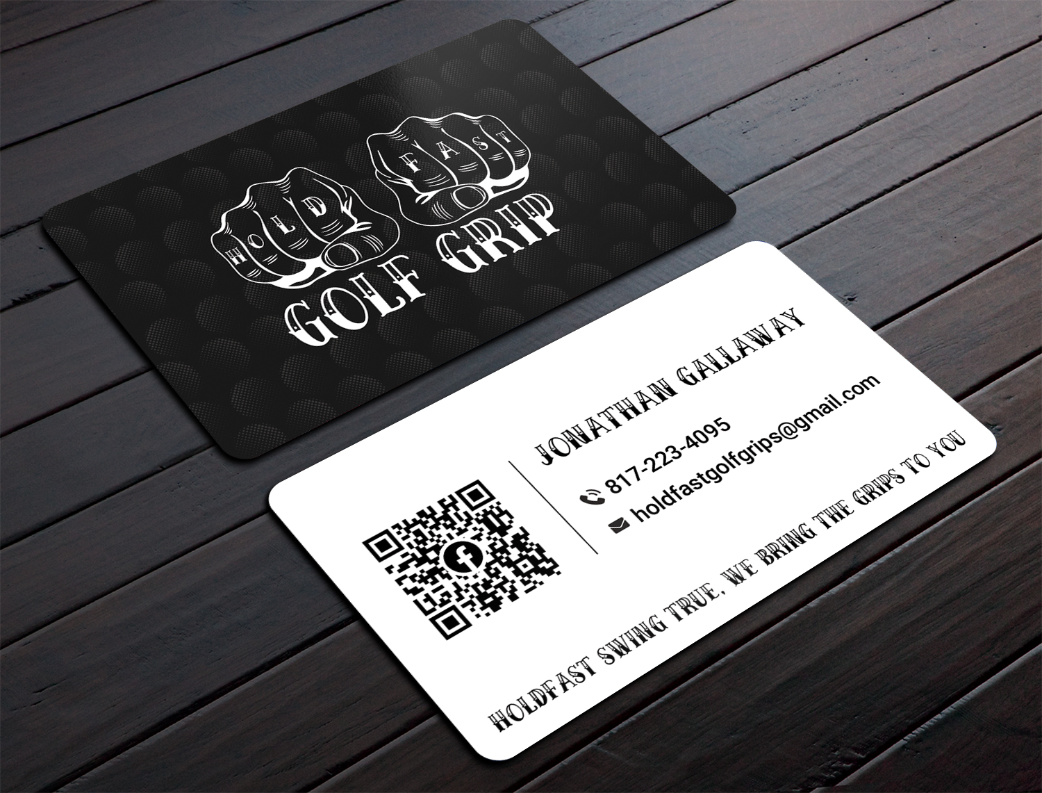 Business Card Design by DesignShout for Hold Fast Golf Grips | Design #30835026