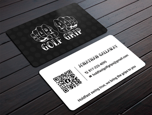 Business Card Design by DesignShout for Hold Fast Golf Grips | Design: #30835043