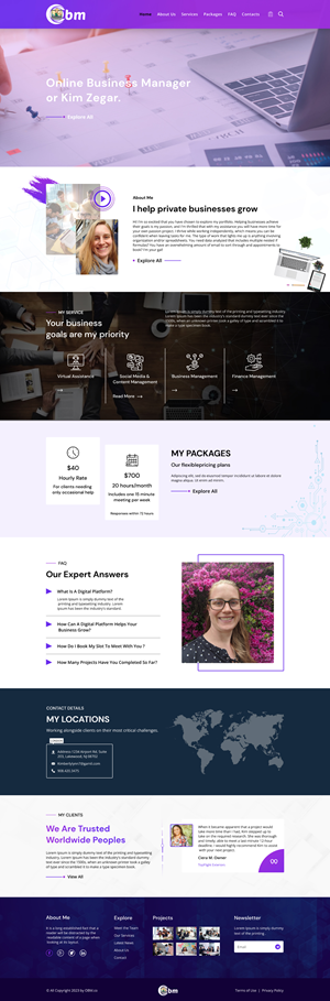 Web Design by Pram Shaw for this project | Design: #30843282
