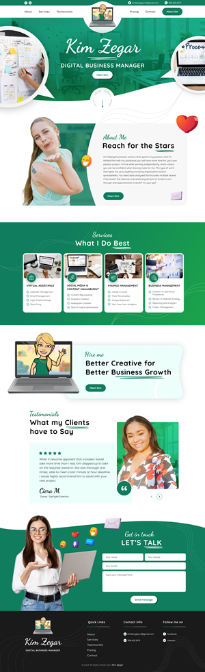 Web Design by *mary for this project | Design: #30837500