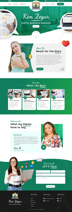 Web Design by *mary for this project | Design: #30837501