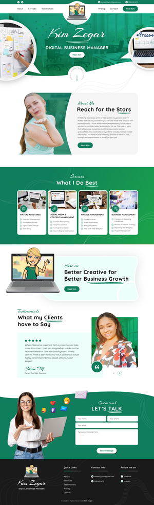 Web Design by *mary for this project | Design: #30839137