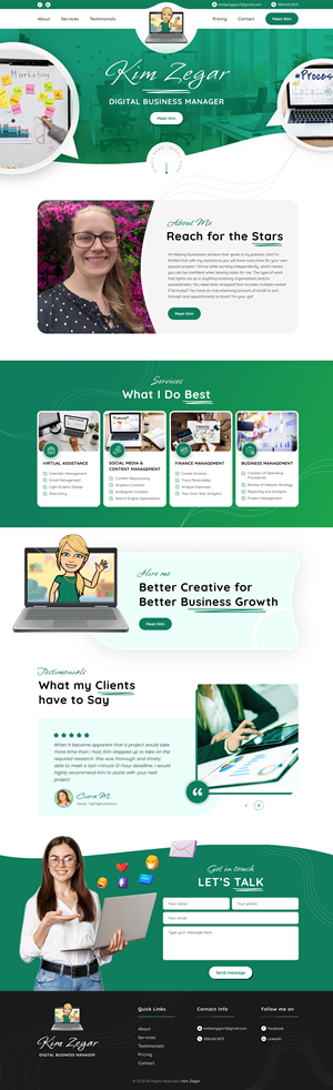 Web Design by *mary for this project | Design: #30851764
