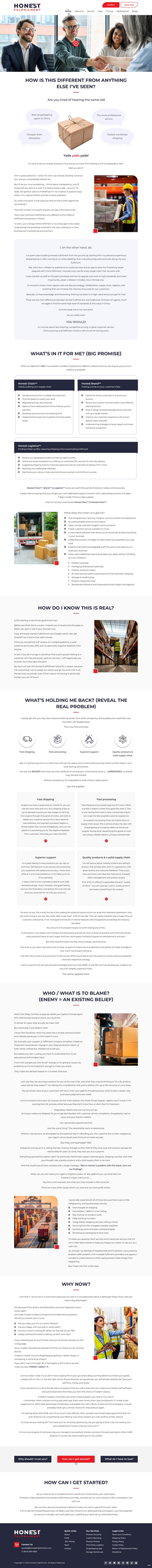 Web-Design von pb für Honest FulPhilment Ltd | Design: #30844534
