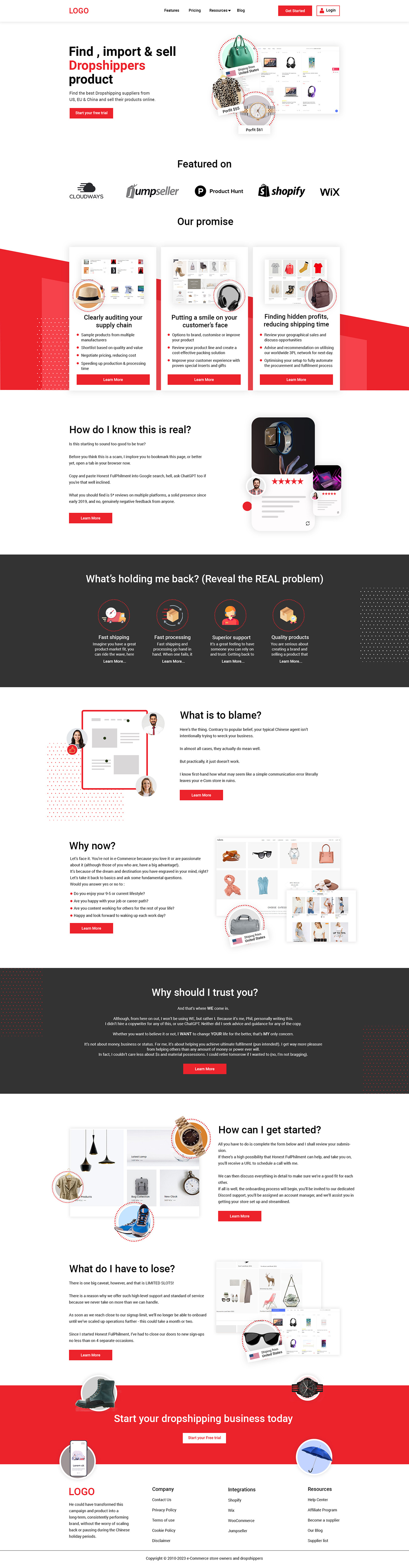 Web-Design von creative.bugs für Honest FulPhilment Ltd | Design #30872384