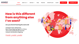 Web Design by ed_scenery for Honest FulPhilment Ltd | Design #30861649