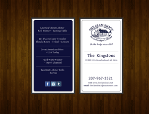 The Clam Shack Business Card | Business Card Design by  Artman