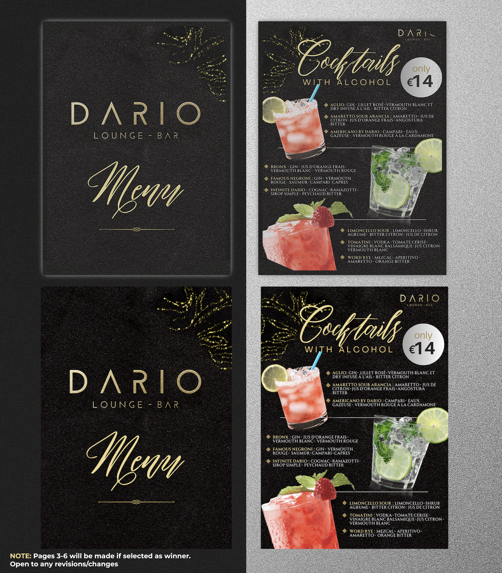 Diseño de Menú por AP Creatives para este proyecto | Diseño #30843850