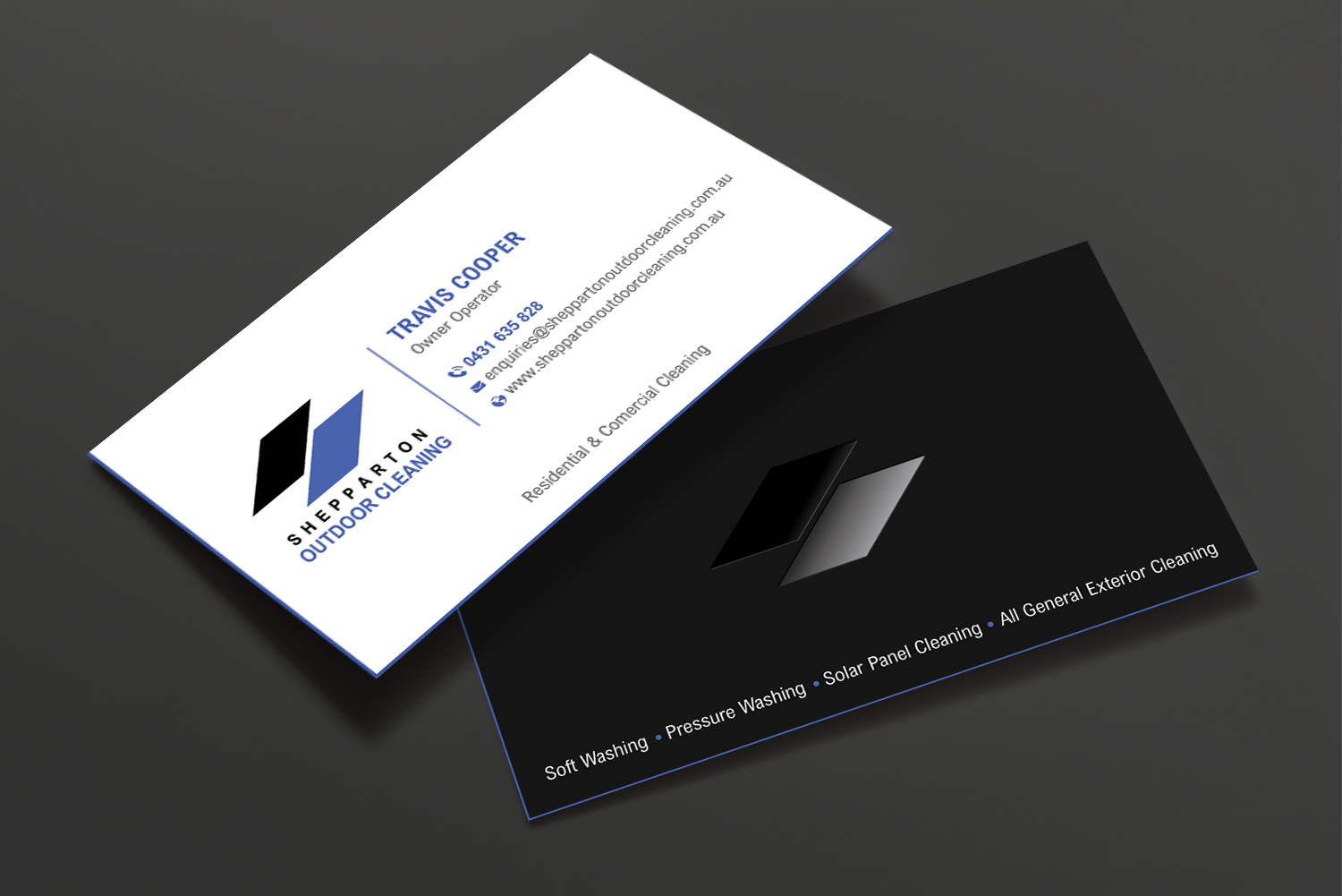 Business Card Design by DesignShout for Shepparton Outdoor Cleaning | Design #30838631