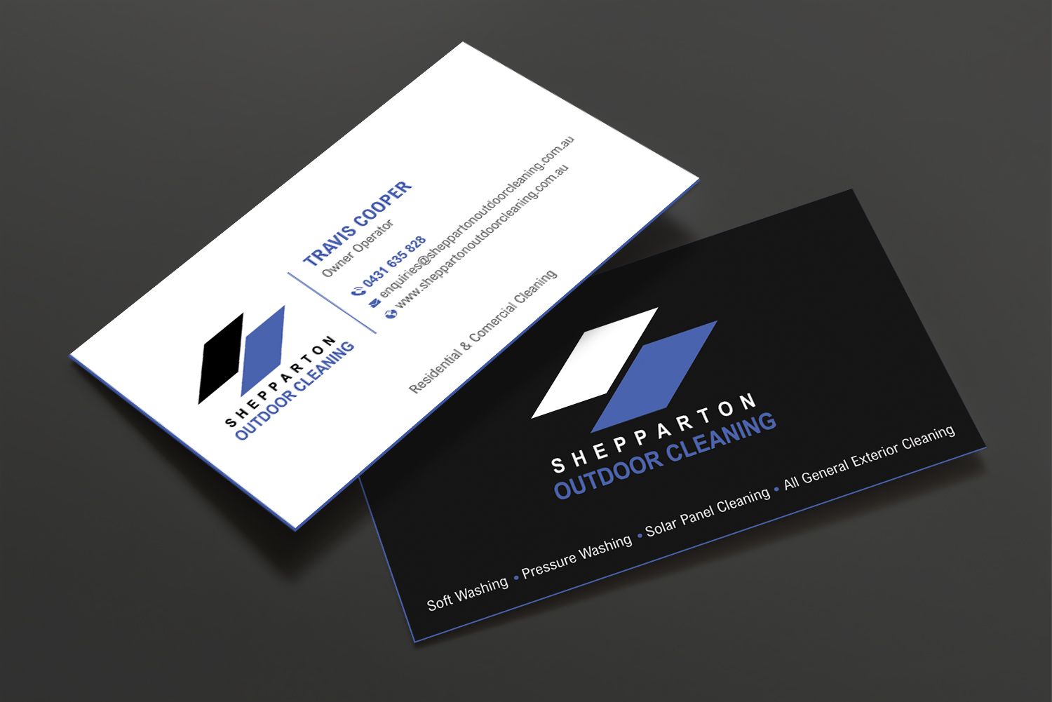 Business Card Design by DesignShout for Shepparton Outdoor Cleaning | Design #30838632