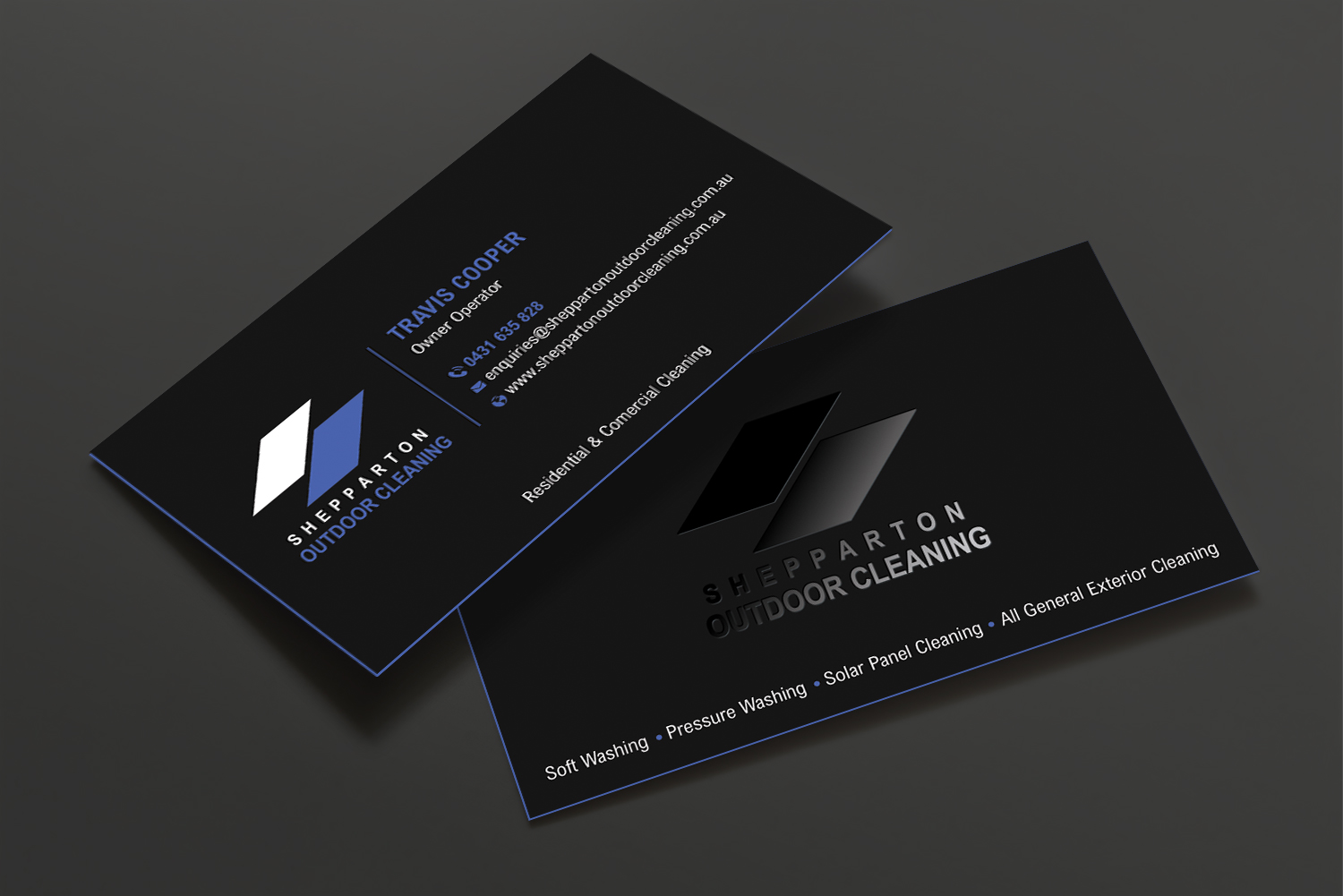 Business Card Design by DesignShout for Shepparton Outdoor Cleaning | Design #30838652