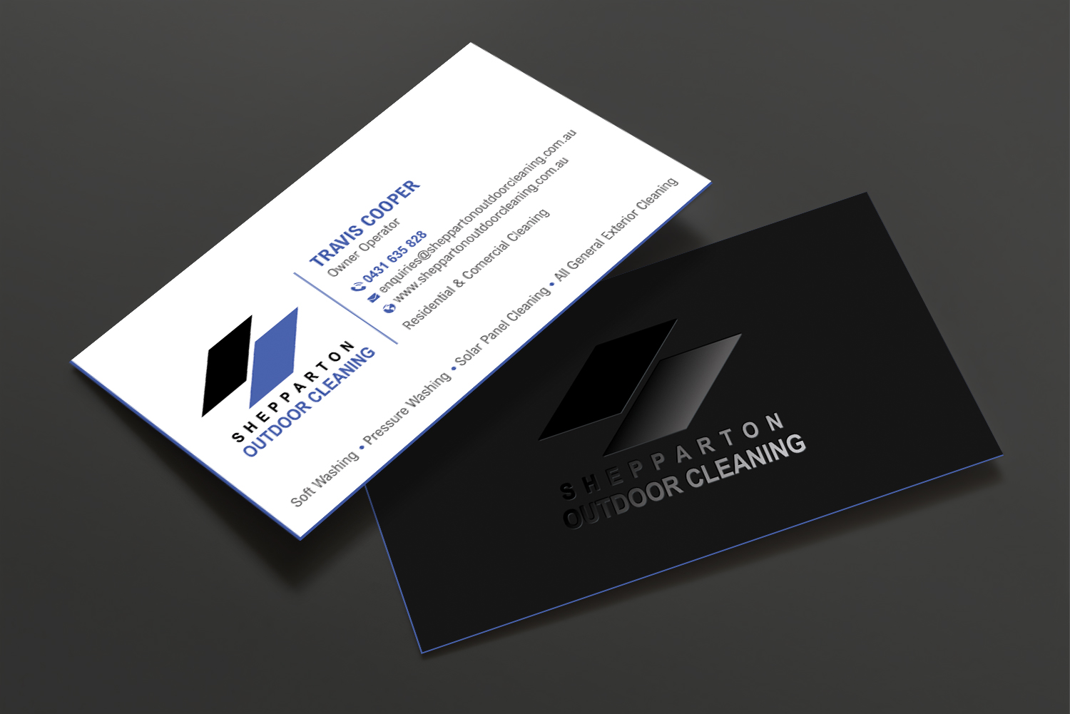 Business Card Design by DesignShout for Shepparton Outdoor Cleaning | Design #30838709