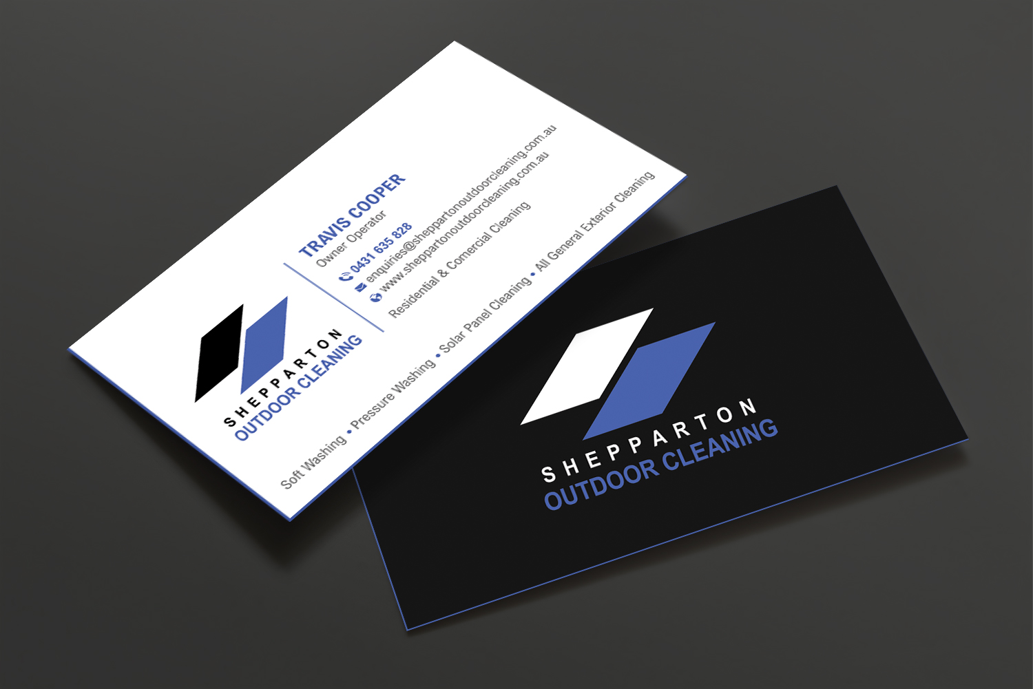 Business Card Design by DesignShout for Shepparton Outdoor Cleaning | Design #30838714