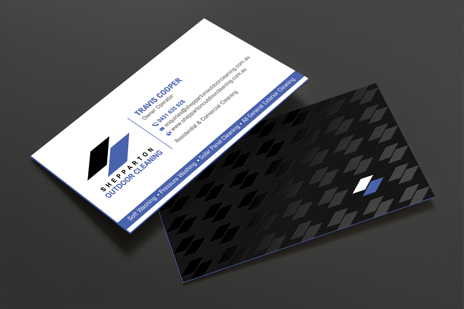 Business Card Design by DesignShout for Shepparton Outdoor Cleaning | Design #30838724