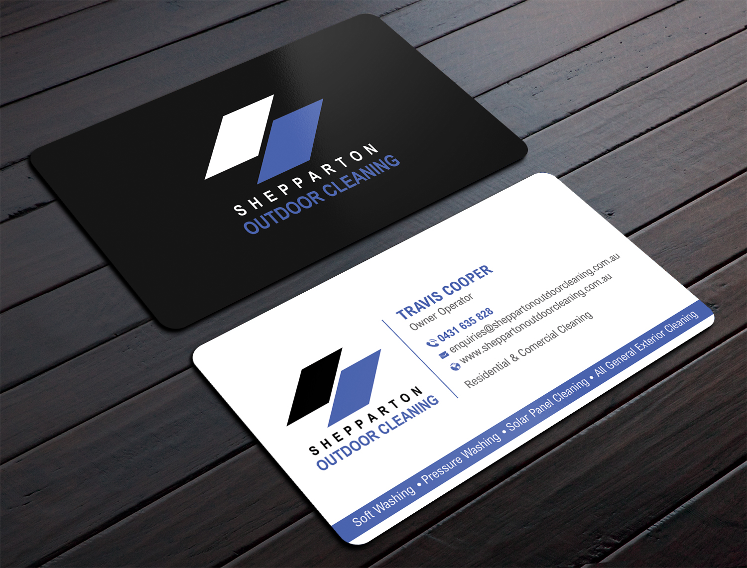 Business Card Design by DesignShout for Shepparton Outdoor Cleaning | Design #30838741