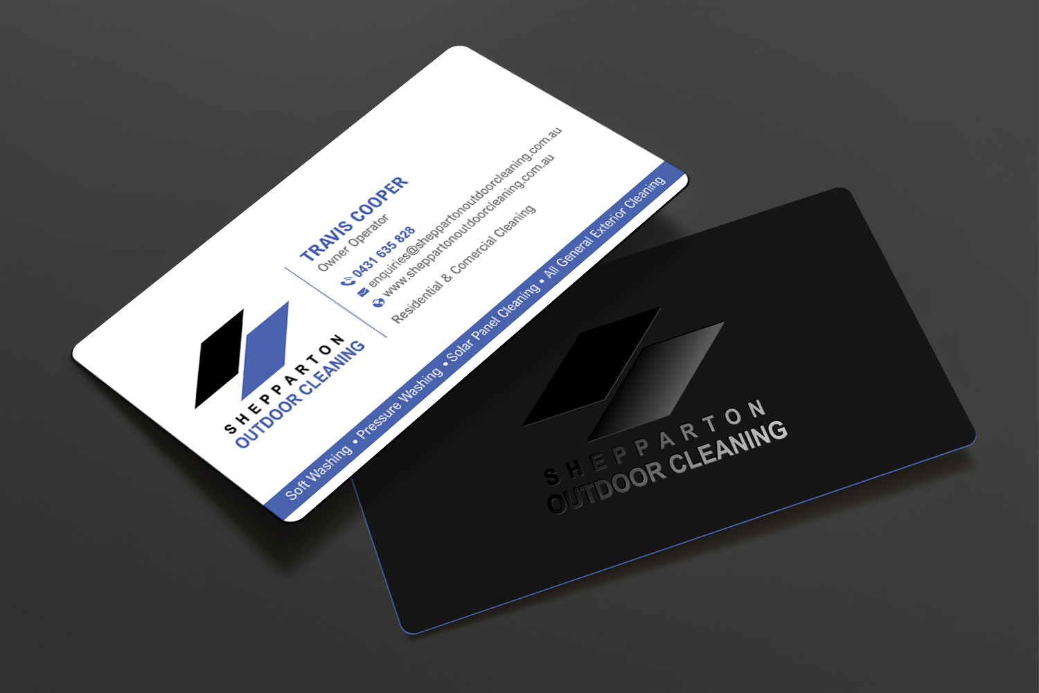 Business Card Design by DesignShout for Shepparton Outdoor Cleaning | Design #30838771