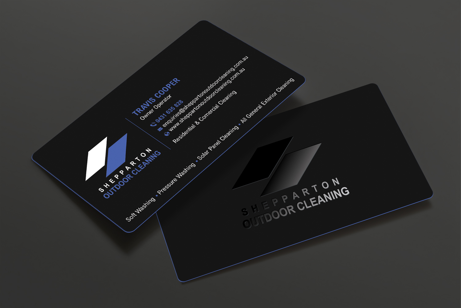 Business Card Design by DesignShout for Shepparton Outdoor Cleaning | Design #30838791