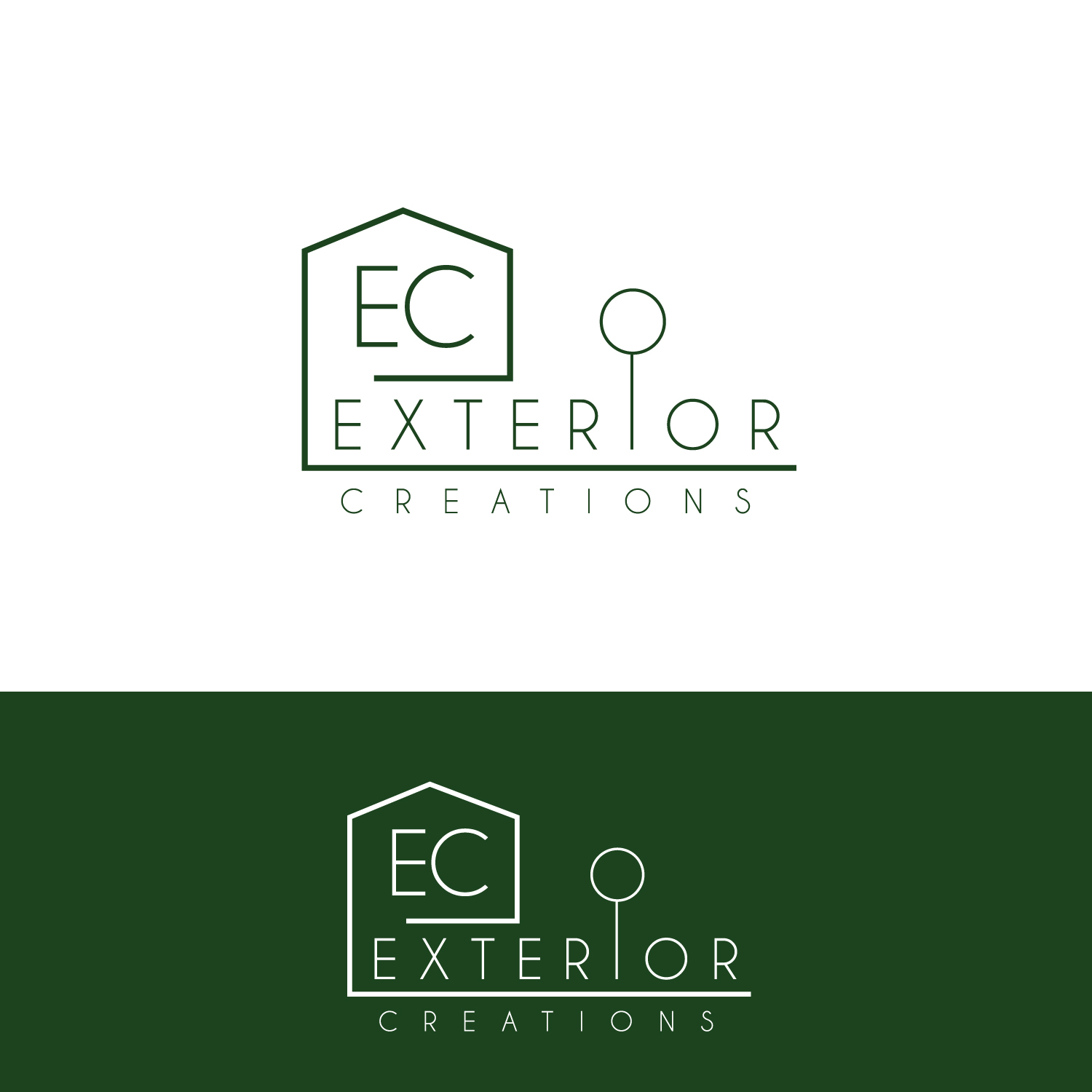 Logo Design by GODDREAMCREATION for exterior creations | Design #30869942