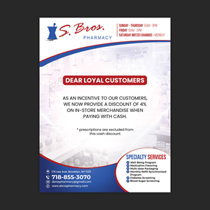 Design Graphique par HeshanKavinda pour S Bros Pharmacy | Design : #30884443