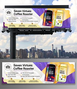 Billboard Design by KreativeMadz for Seven Virtues Coffee Roasters | Design: #30856162