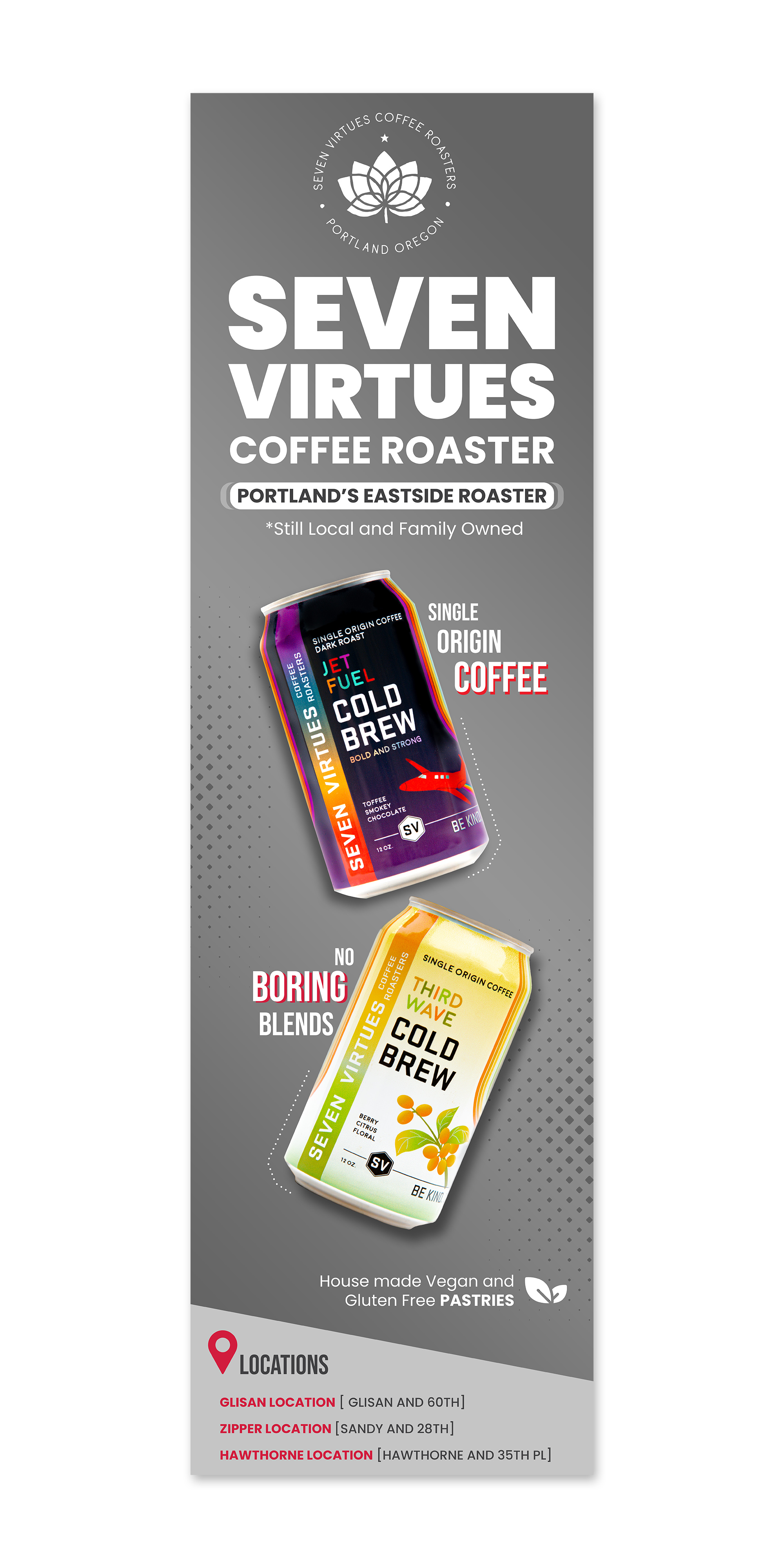 Billboard Design by Atanu Sutar for Seven Virtues Coffee Roasters | Design #30841503