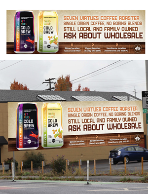 Billboard Design by Md. Humayun for Seven Virtues Coffee Roasters | Design #30842450