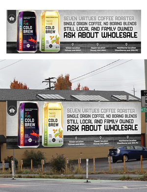 Billboard Design by Md. Humayun for Seven Virtues Coffee Roasters | Design: #30842451
