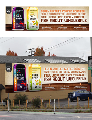 Billboard Design by Md. Humayun for Seven Virtues Coffee Roasters | Design: #30842452
