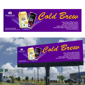 Billboard Design by Golokapati for Seven Virtues Coffee Roasters | Design: #30844458