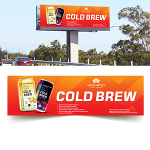 Billboard Design by Golokapati for Seven Virtues Coffee Roasters | Design #30850871