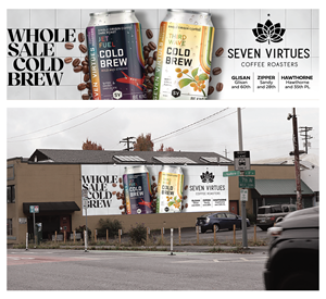 Billboard Design by JR-Design for Seven Virtues Coffee Roasters | Design: #30846264