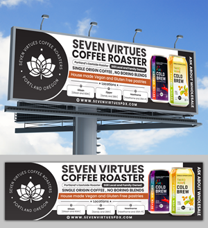 Billboard Design by SAI DESIGNS for Seven Virtues Coffee Roasters | Design: #30868261