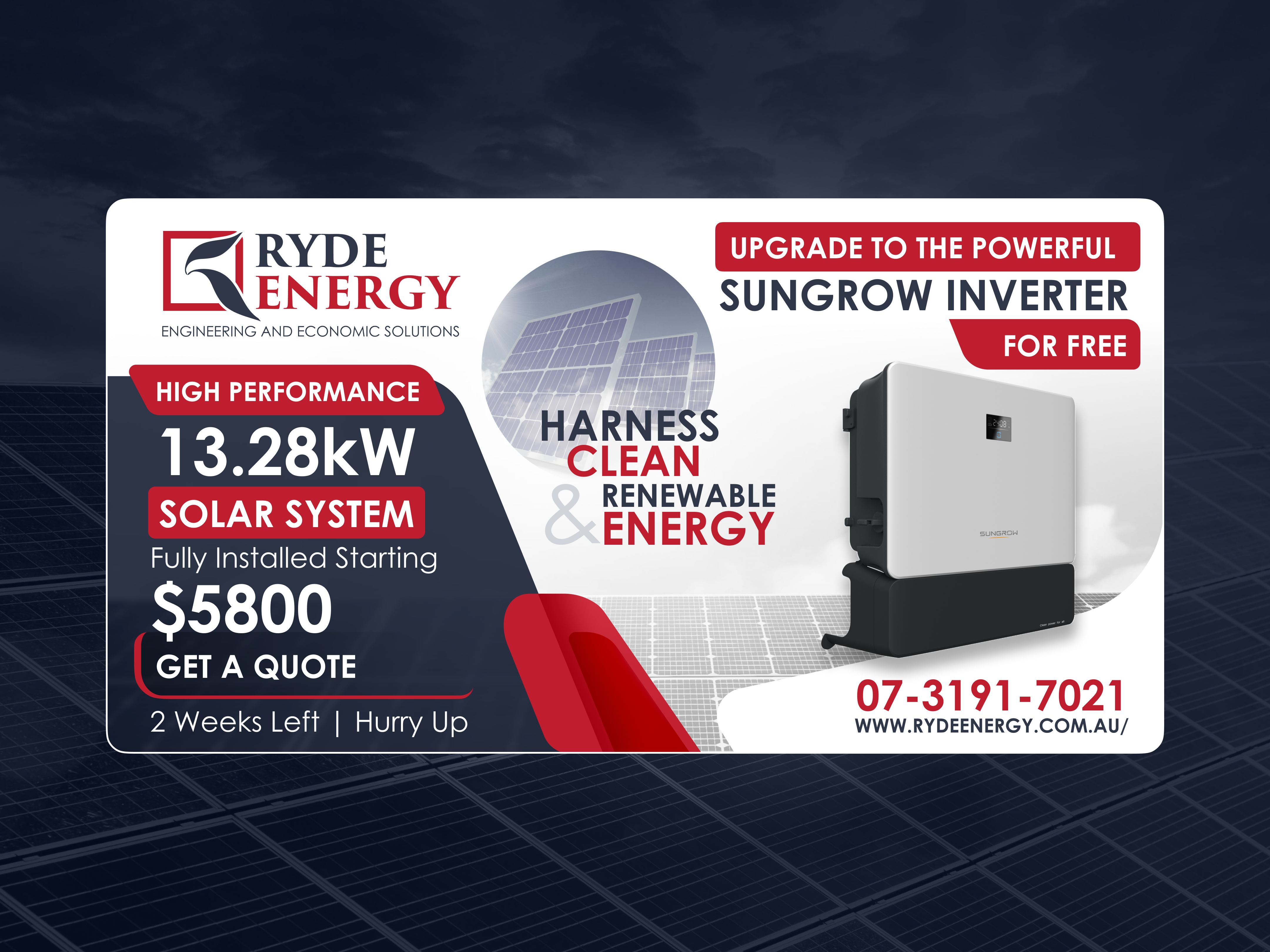 Facebook-Design von Usman_UI für Ryde Energy | Design #30854397
