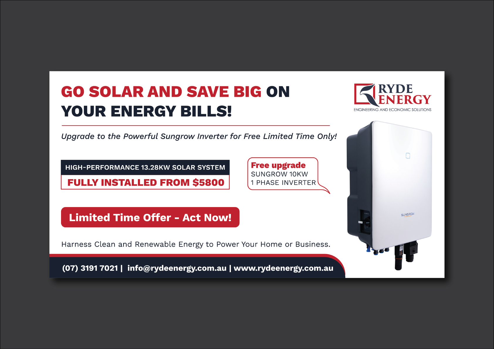Facebook Design by premnice for Ryde Energy | Design #30842288