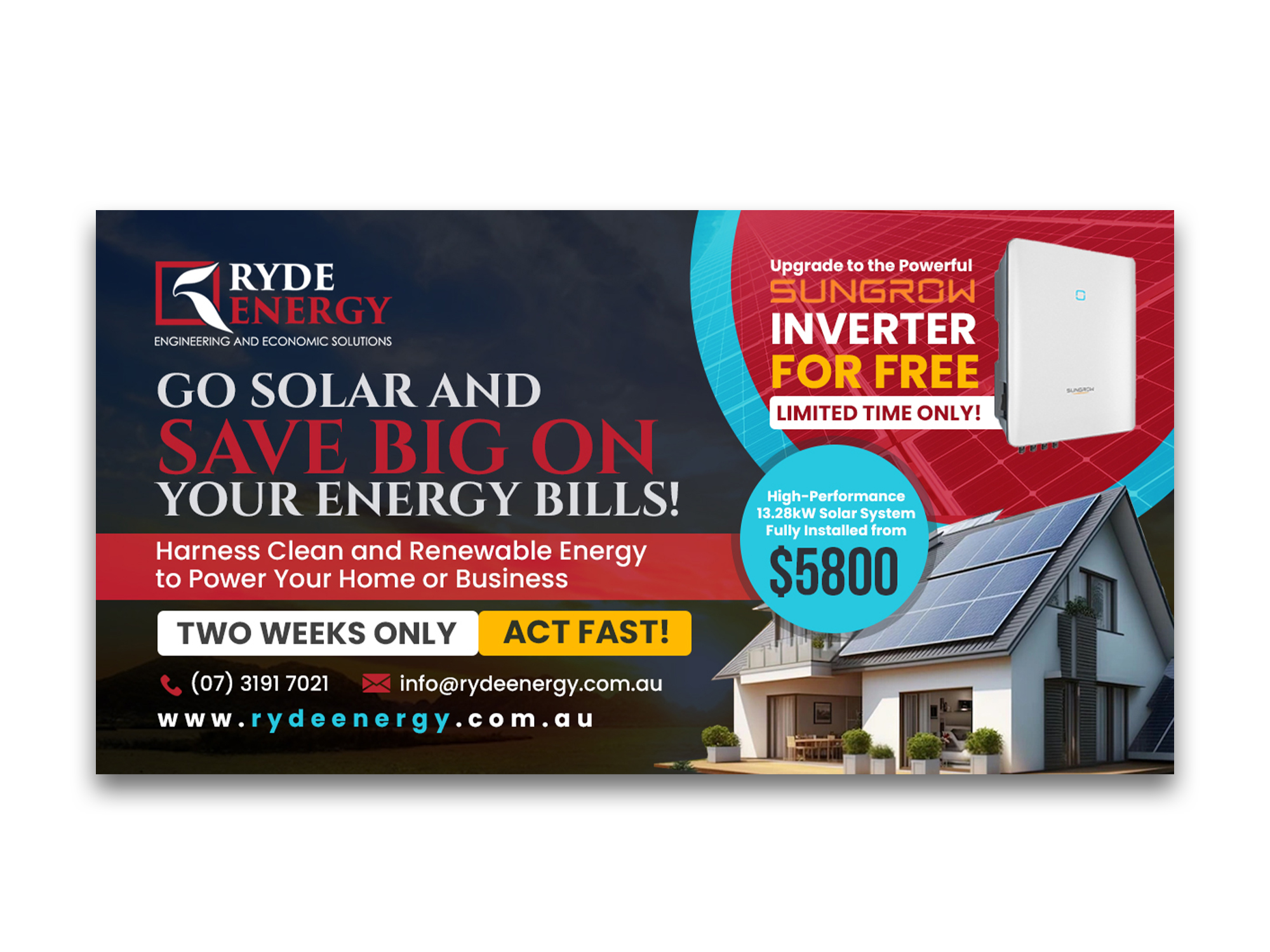 Facebook Design by debdesign for Ryde Energy | Design #30843095