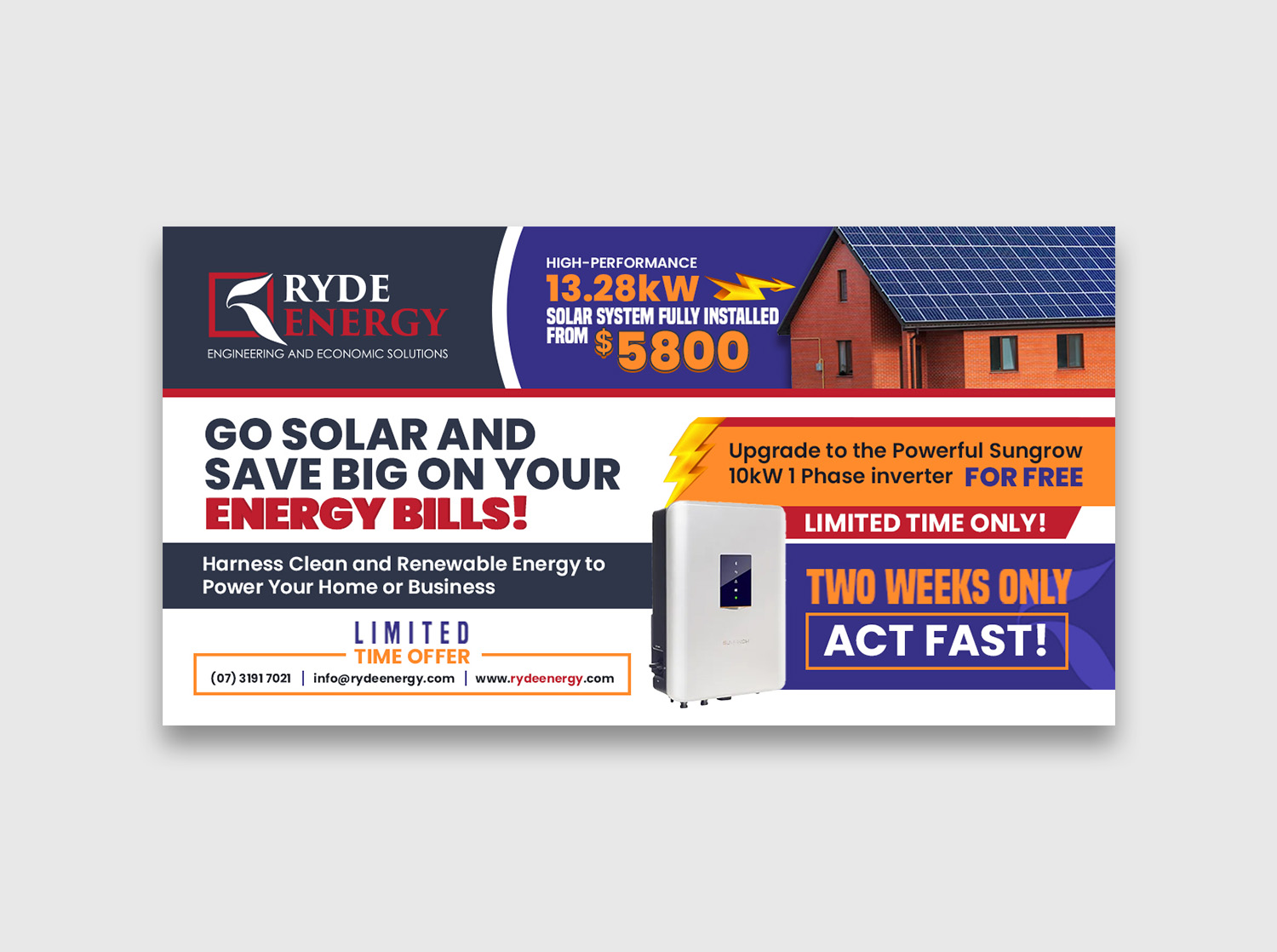 Facebook Design by debdesign for Ryde Energy | Design #30844400