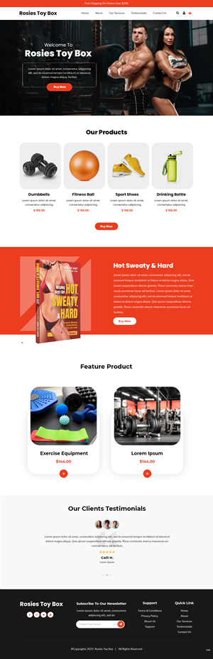 Web-Design von pb für Rosie Lee Hart Fitness for Men | Design: #30850922