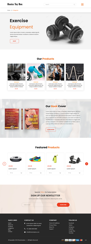 Web-Design von pb für Rosie Lee Hart Fitness for Men | Design: #30850927