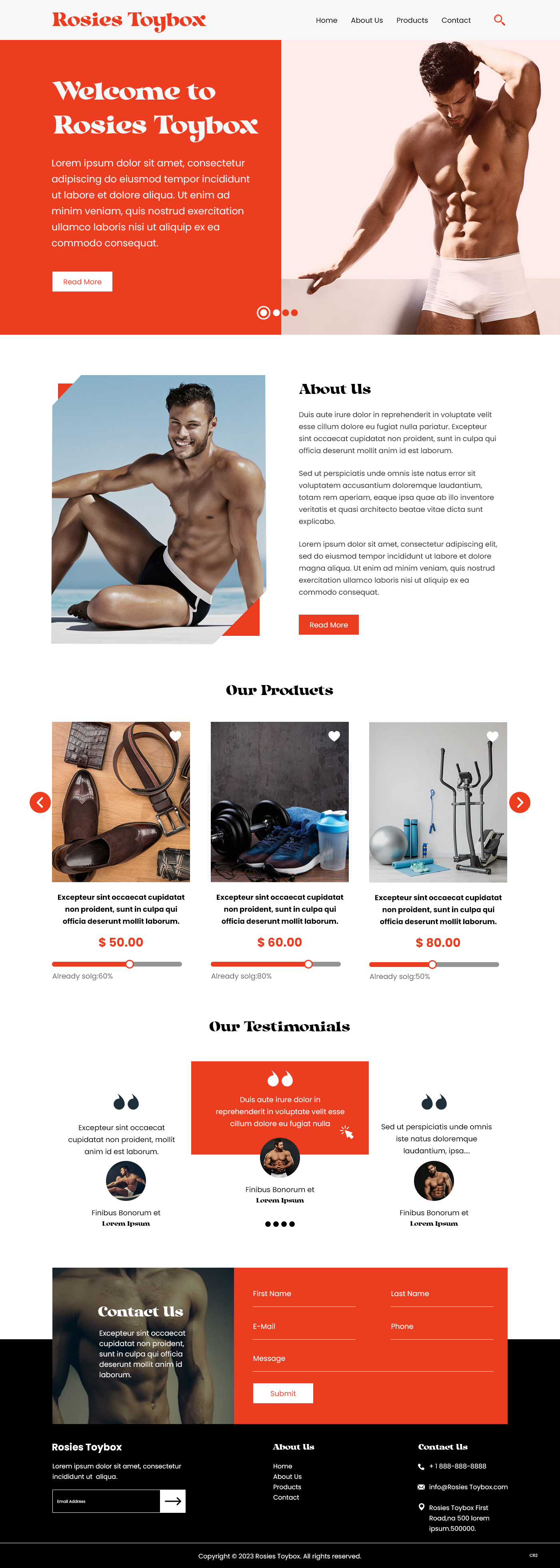 Web-Design von pb für Rosie Lee Hart Fitness for Men | Design #30850929