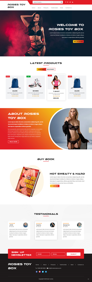 Web-Design von pb für Rosie Lee Hart Fitness for Men | Design: #30857852
