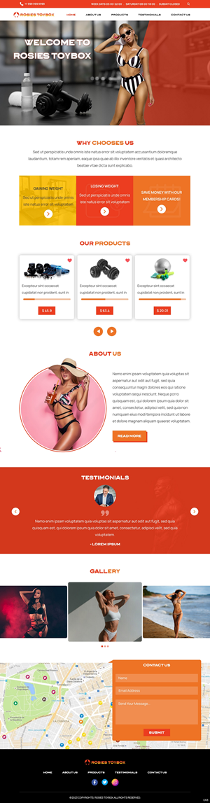Web-Design von pb für Rosie Lee Hart Fitness for Men | Design: #30857854