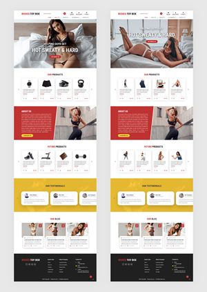 Web-Design von pb für Rosie Lee Hart Fitness for Men | Design: #30857880