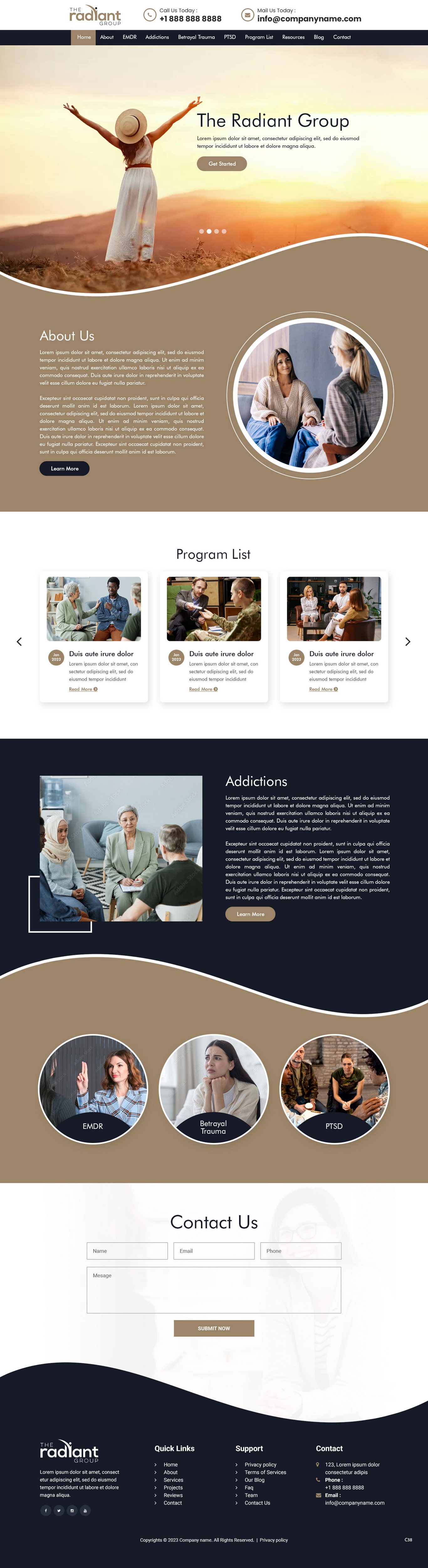 Design Wix par pb pour Rebecca Higgins - The Radiant Group | Design #30857819