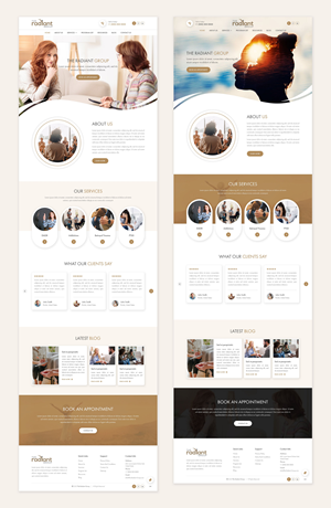 Design Wix par pb pour Rebecca Higgins - The Radiant Group | Design : #30857820