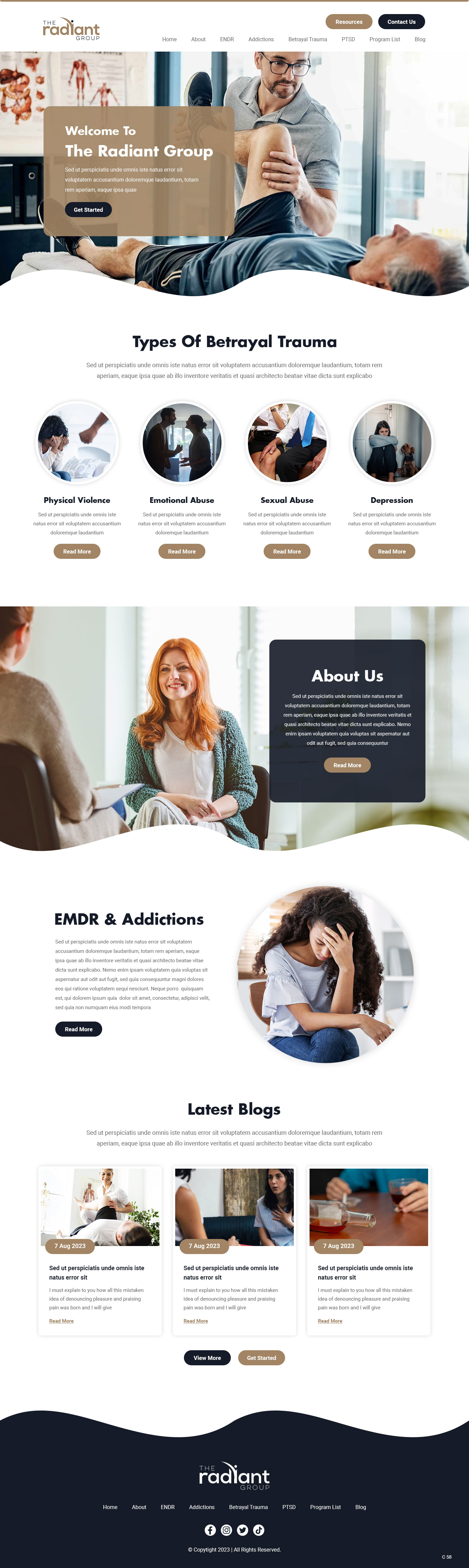 Design Wix par pb pour Rebecca Higgins - The Radiant Group | Design #30857832