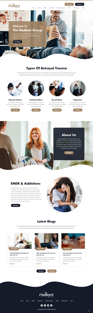 Design Wix par pb pour Rebecca Higgins - The Radiant Group | Design : #30857832