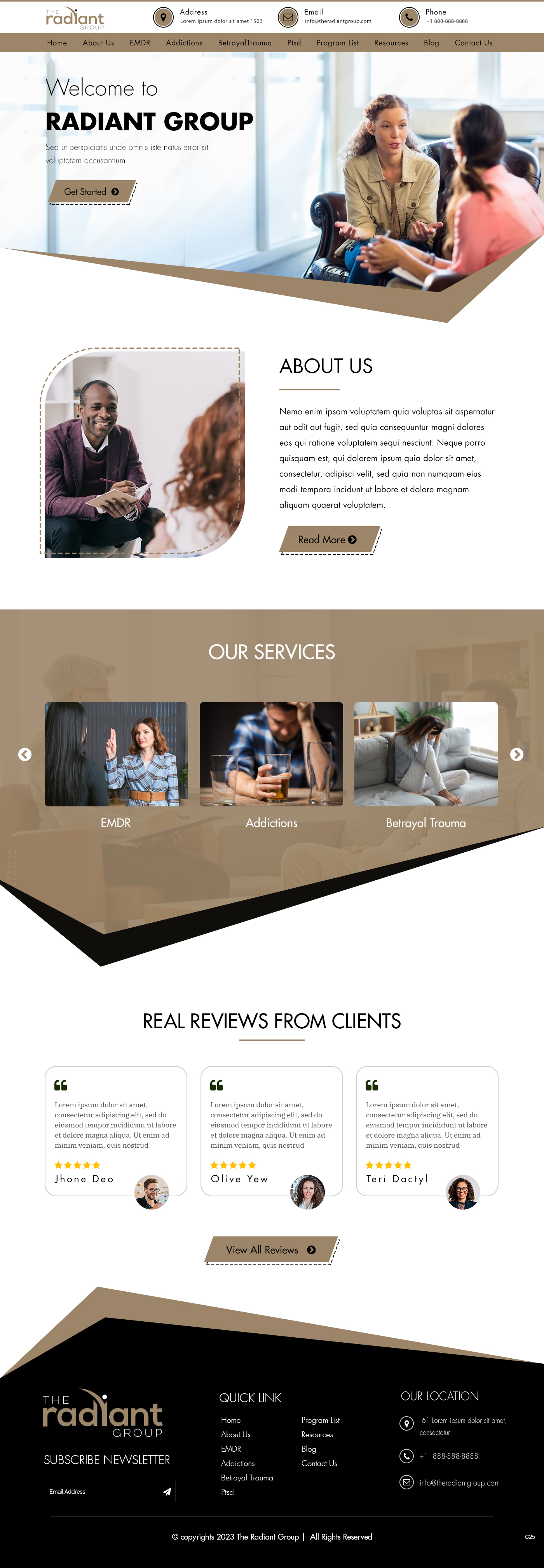 Wix Design by pb for Rebecca Higgins - The Radiant Group | Design #30864201