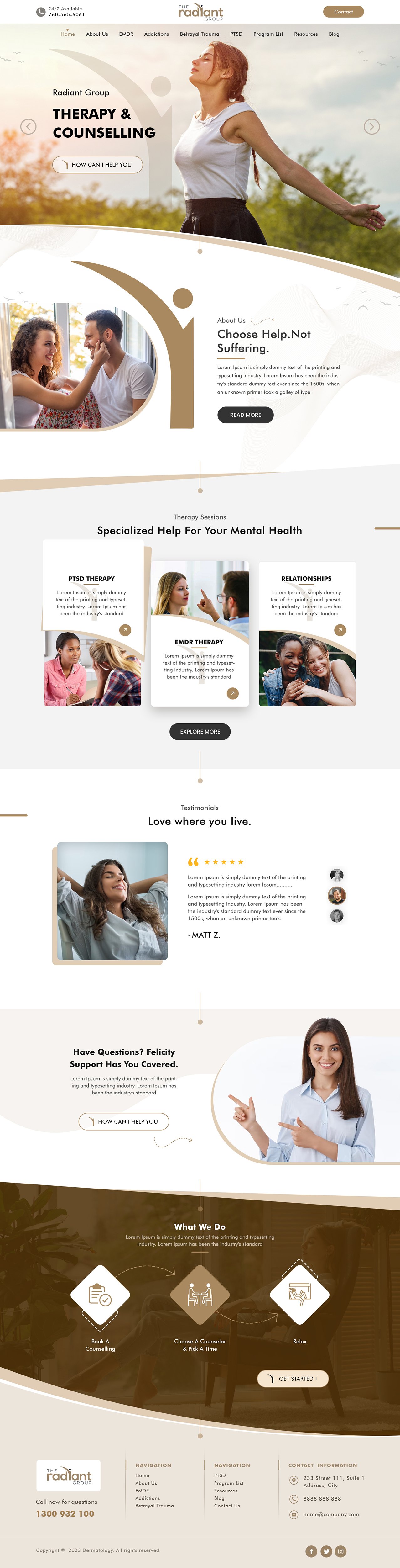 Wix Design by Shijo John for Rebecca Higgins - The Radiant Group | Design #30848481