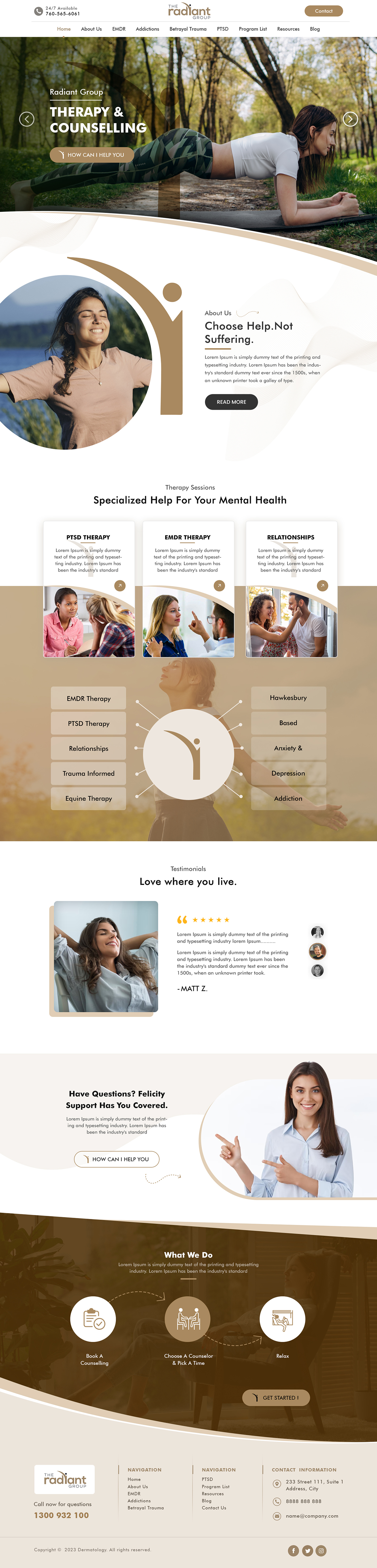 Wix Design by Shijo John for Rebecca Higgins - The Radiant Group | Design #30849473