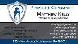 Business Card Design by TedAtkinson for Plymouth Co. | Design: #3088389
